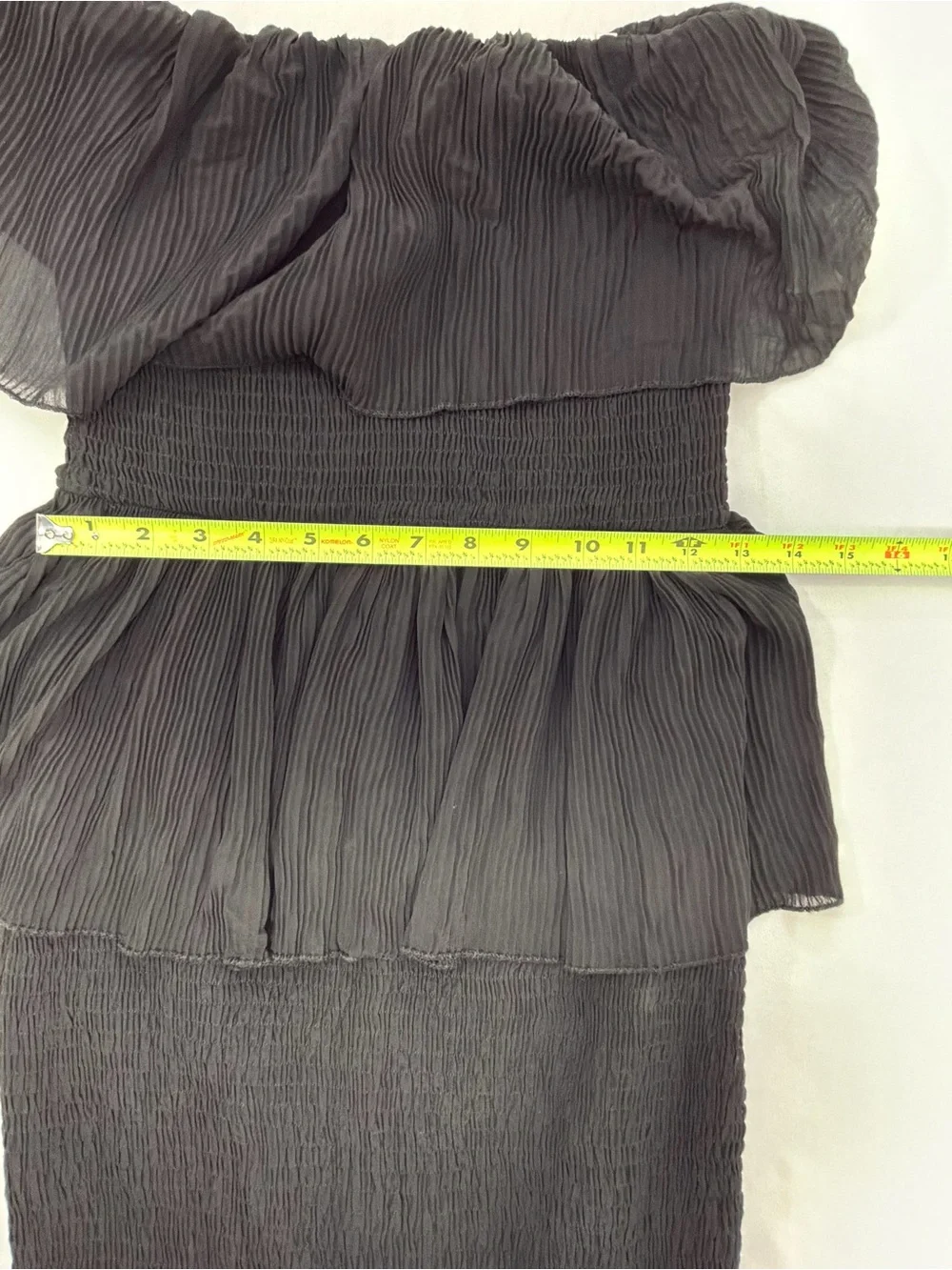 Elegant Black One-Shoulder Tiered Ruffle Dress